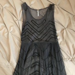 Free People sheer beaded dress